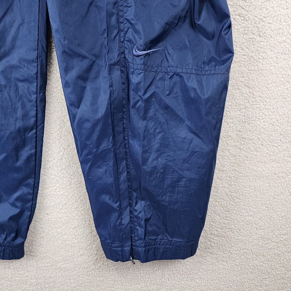 Nike Vintage Track Pants Mens XL Navy Blue Windbreaker Sportswear Retro - Picture 2 of 11
